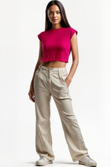 pink crop top, hot pink top, dark pink crop top,crop top in pink,pink crop top women, h&m pink top, crop top trend, trending crop top, pink top, crop top girls