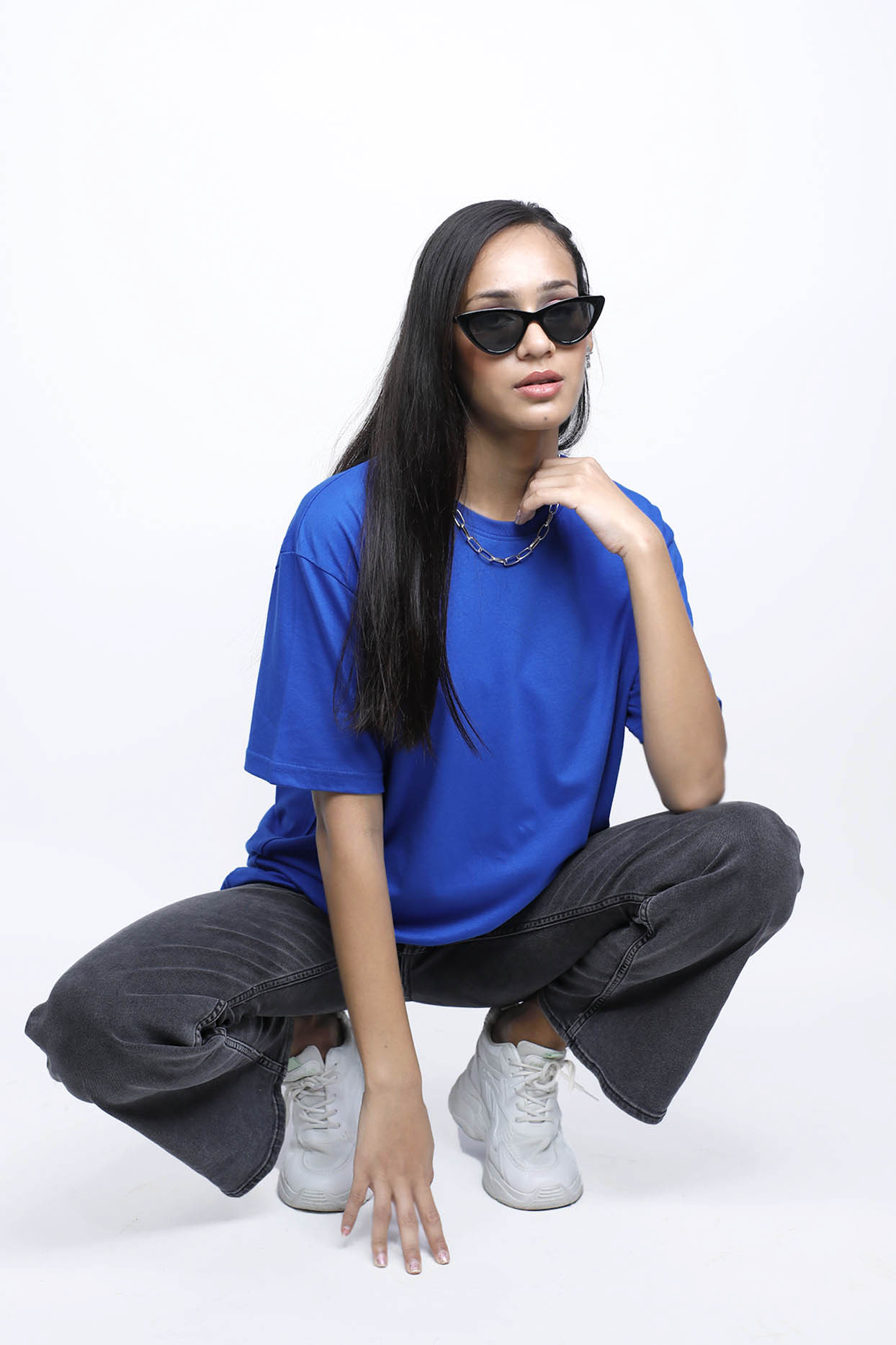 Royal blue T-shirt