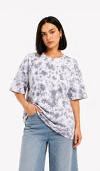Oversized Grey Tie & Dye Tshirt