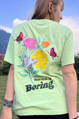 Normal is Boring Pastel Green T-shirt