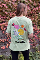 Normal is Boring Pastel Green T-shirt
