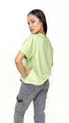 Cool Kid Pastel Green Tee-Slayink-Printed,Printed Tee,Printed Tshirt,Women Tshirt, green t shirt, green t-shirt womens,casual wear women, women relaxed fit t-shirt, green t-shirt women, printed t-shirt women, relaxed fit t-shirt for women, women's relaxed fit t-shirt, green graphic tee women, women's green printed t-shirt, loose fit green t-shirt women,women gym t-shirt, workout t-shirt for women, gym wear for women, activewear women,cotton t-shirt, trending casual wear