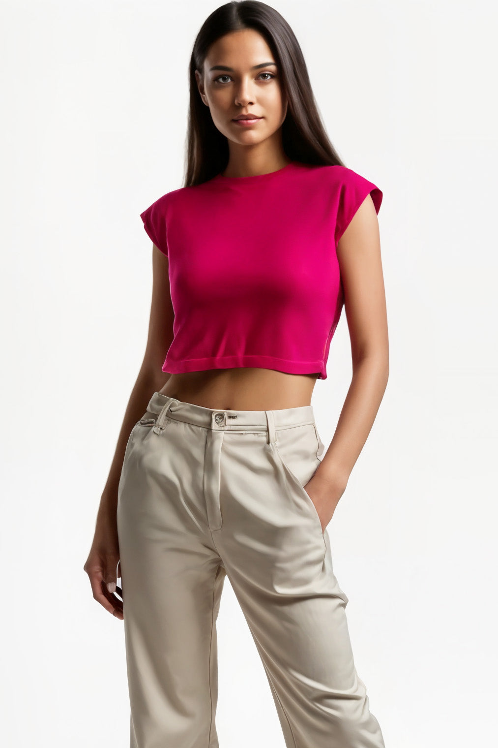 pink crop top, hot pink top, dark pink crop top, crop top in pink, pink crop top women, h&m pink top, crop top trend, trending crop top, pink top, crop top girls