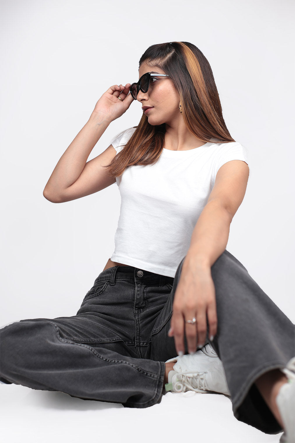 Basic white top, white crop top , cotton white crop top