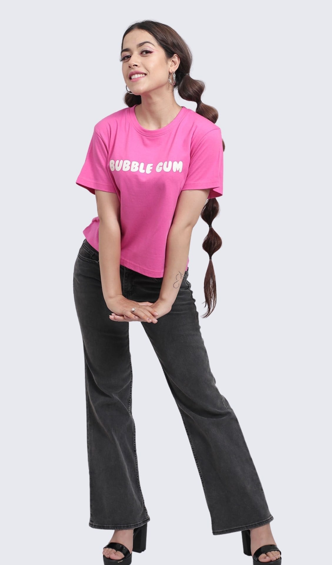 Bubble gum Graphic pink T-shirt