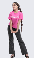 Bubble gum Graphic pink T-shirt