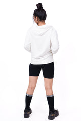 Embroidered Oversized Hoodie White - Fleece-Slayink-CASUAL,casualwear,Cotton,Dropshoulder,Hoodie,Loungewear,Oversized,SWEATSHIRT,Westernwear,Winter,winterclothing