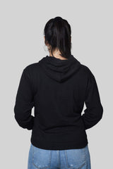 Relaxed Fit Hoodie Black - Fleece-Slayink-CASUAL,casualwear,Cotton,Crop Sweatshirt,Dropshoulder,Hoodie,Loungewear,SWEATSHIRT,Westernwear,Winter,winterclothing