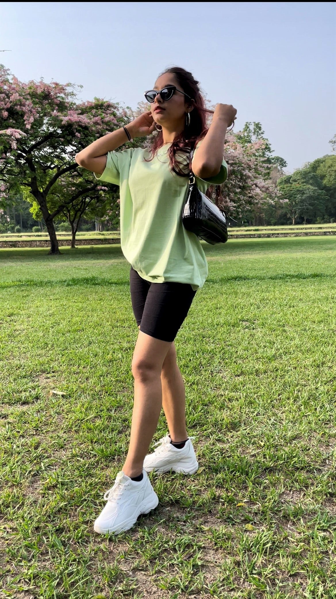 Oversized T-shirt, Relaxed fit T-shirt, Pastel T-shirt, Green T-shirt, Mint T-shirt , Green Top