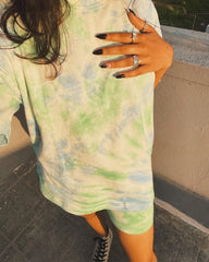 Oversized green Tie-Dye Set