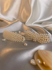 Set of Pearl Clip & Rhinestone Star Pin