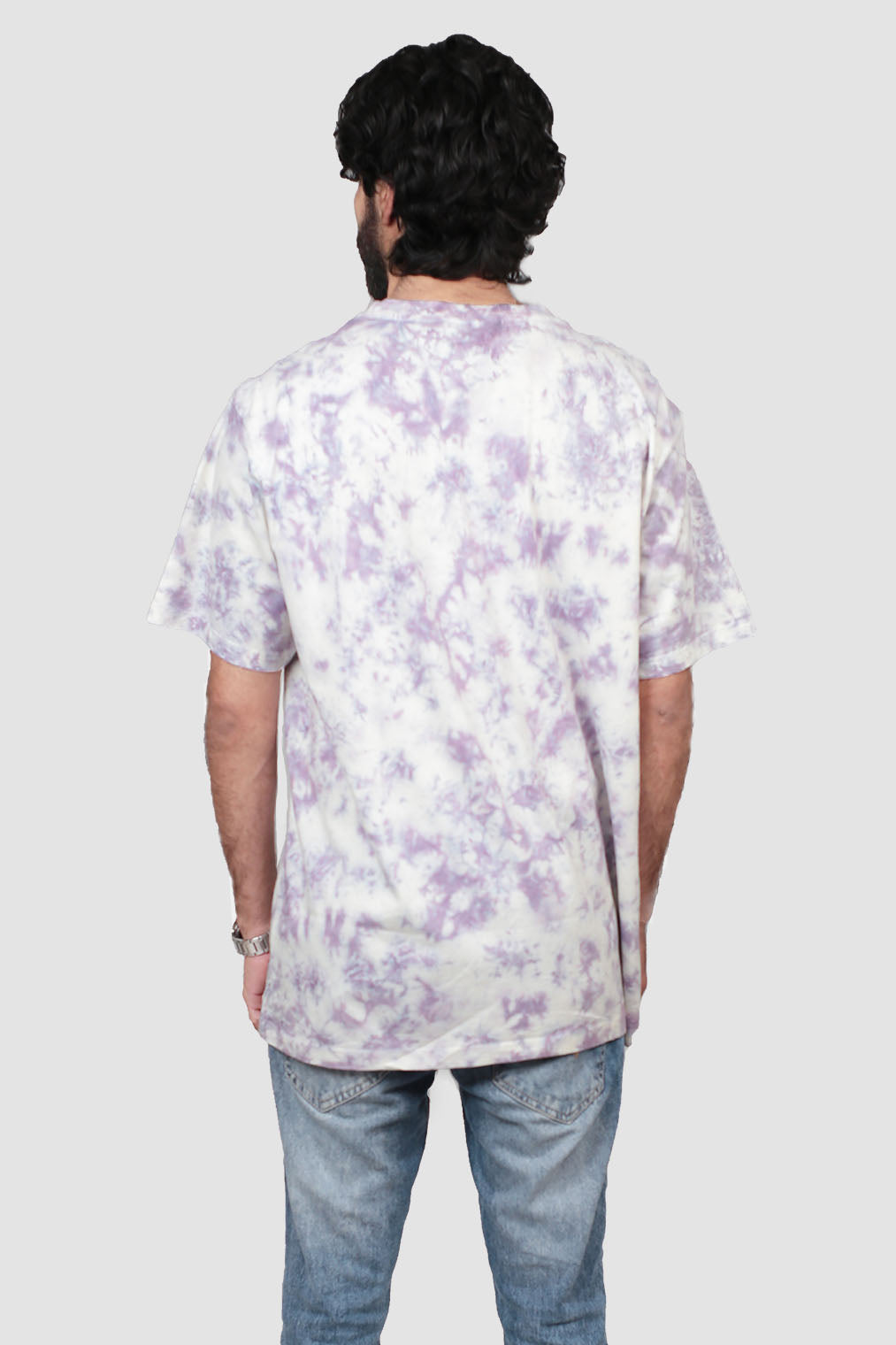 Grey tie & dye oversized t-shirt, men oversized t-shirt, men oversized tie & dye t-shirt, cotton t-shirt