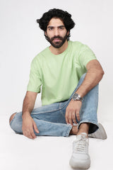 pastel green cotton men's oversized t-shirt,Oversized green t-shirt for men,Men green cotton t-shirt, Men casual brown t-shirt,Cotton oversized t-shirt men,Men trendy oversized t-shirt