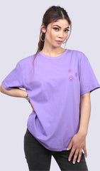 Slayink Women Back Print Graphic Lilac Oversized Tshirt, Oversized T-shirt, Oversized Graphic T-shirt, oversized t-shirt women, T-shirt, pastel tee, lilac t-shirt, purple t-shirt,Purple Graphic T-shirt , relaxed fit tshirt, printrd tshirt, trendy college wear, slogan tee, casual wear women , graphic tee for girls, pastel top, women workout t-shirt,gym t-shirt women, ladies top, cotton t-shirt, trndy graphic tee, trending top, baggy top, gym tee, loose tshirts for ladies,gym shirt , purple top, slogan tee,