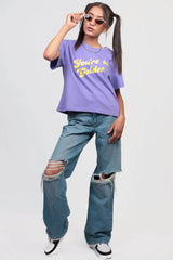 Women Purple top,Purple Graphic T-shirt , purple tshirt, relaxed fit tshirt, printrd tshirt, trendy college wear, slogan tee, you are so golden, casual wear women , graphic tee for girls, pastel top,,women workout t-shirt,gym t-shirt women, ladies top, cotton t-shirt, trndy graphic tee, trending top, baggy top, gym tee, loose tshirts for ladies,gym shirt , purple top