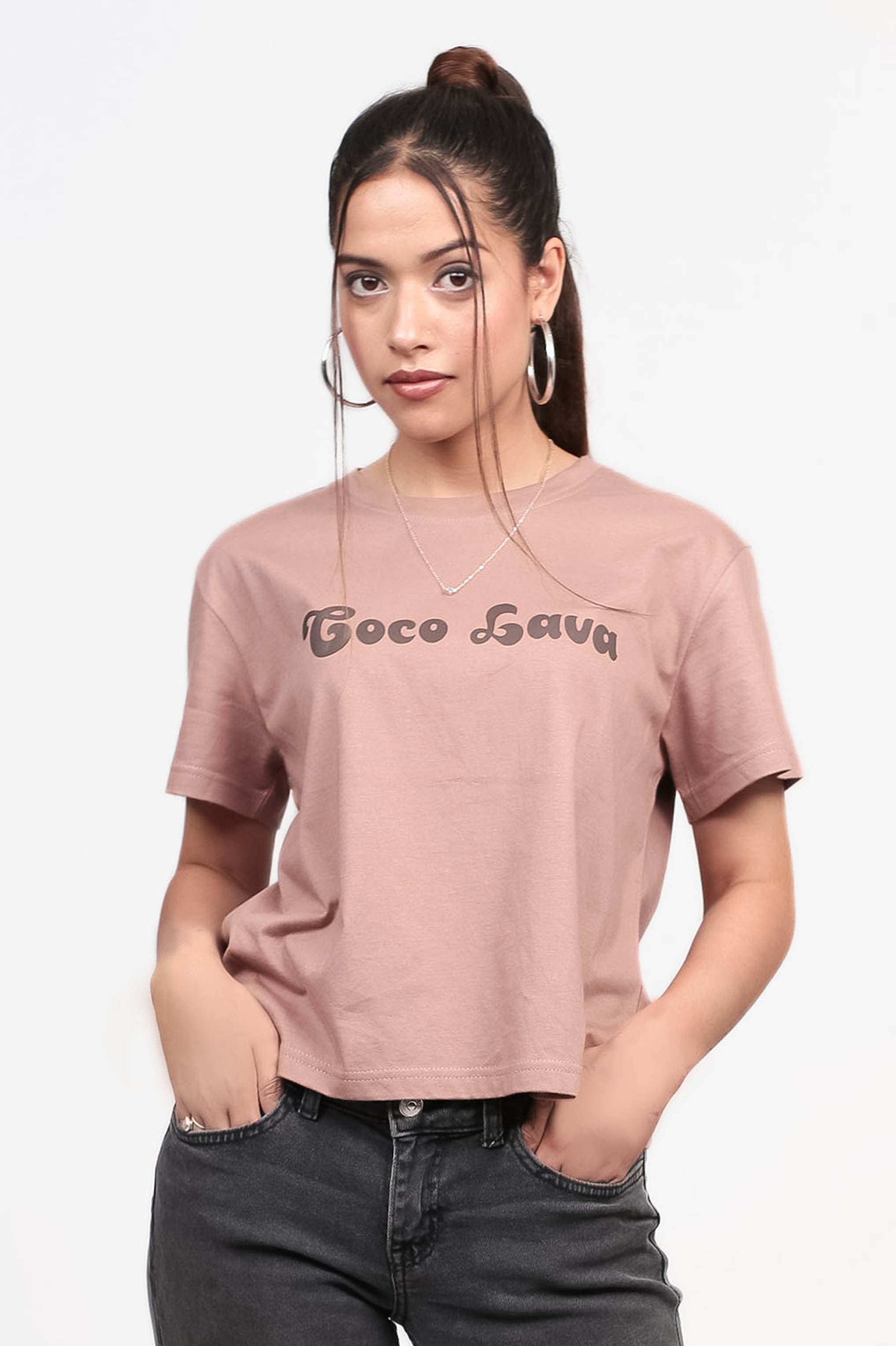 Graphic T-shirt Brown