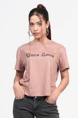 Graphic T-shirt Brown