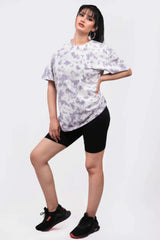 Oversized Grey Tie & Dye Tshirt-Slayink-