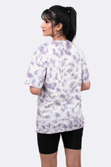 Oversized Grey Tie & Dye Tshirt-Slayink-