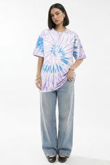 Slayink women Tie & dye tshirt, Slayink women t-Shirt,Oversized T-shirt, Oversized tie & dye T-shirt, oversized t-shirt, trendy college wear,casual wear, pastel top, women workout t-shirt,gym t-shirt women, ladies top, cotton t-shirt, trending top, baggy top, gym tee, loose tshirts for ladies, gym shirt , purple top, tie dye t-shirt women, Soft Girl Fashion, affordable  t-shirt, printed t-shirt women, college wear, t-shirt women.Purple tie & dye t-shirt, aesthetic top