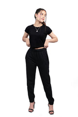 Black crop top