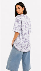 Oversized Grey Tie & Dye Tshirt