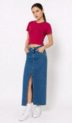 pink crop top, hot pink top, dark pink crop top, crop top in pink, pink crop top women, h&m pink top, crop top trend, trending crop top, pink top, crop top girls