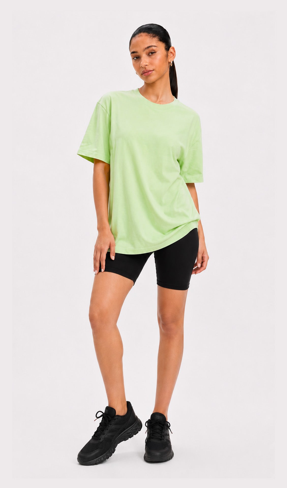 oversized matching set, pastel green airport look, comfortable streetwear fashion, Korean-inspired oversized outfit, relaxed fit two-piece set.comfy travel outfit women, summer co ord set, trendy co ord set India, Instagram trendy outfit, Pinterest fashion outfit