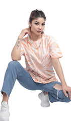 Slayink orange tie & dye t-shirt, Slayink  women tie & dye t-shirt, orange tie dye t-shirt women, oversized t-shirt , cotton t-shirt for women, summer t-shirt women, college wear t-shirt for girls, beach wear t-shirt women, gym wear t-shirt women,  trendy college wear, pastel top, women's workout t-shirt, gym t-shirt women, ladies top, cotton t-shirt, trendy graphic tee, trending top, baggy top, gym tee, loose t-shirts for ladies, gym shirt, purple top, ladies top