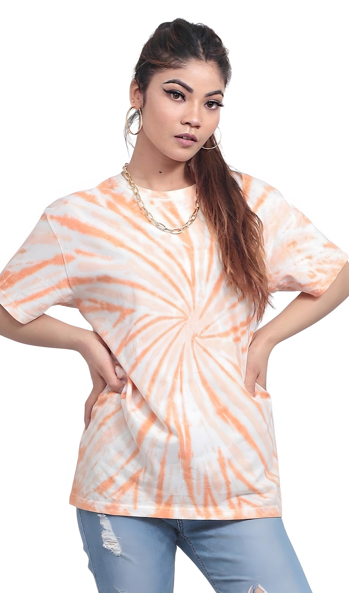 Slayink orange tie & dye t-shirt, Slayink  women tie & dye t-shirt, orange tie dye t-shirt women, oversized t-shirt , cotton t-shirt for women, summer t-shirt women, college wear t-shirt for girls, beach wear t-shirt women, gym wear t-shirt women,  trendy college wear, pastel top, women's workout t-shirt, gym t-shirt women, ladies top, cotton t-shirt, trendy graphic tee, trending top, baggy top, gym tee, loose t-shirts for ladies, gym shirt, purple top, ladies top