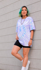 Slayink tie dye co ord set women, oversized co ord set, cotton co ord set women, summer co ord set women, pastel co ord set, gym co ord set women,beach co ord set women, purple co ord set , casualwear, purple oversized t-shirt,  trendy college wear, pastel top, women's workout t-shirt, gym t-shirt women, ladies top, cotton t-shirt, trendy graphic tee, trending top, baggy top, gym tee, loose t-shirts for ladies, gym shirt, purple top, ladies top