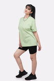 Oversized T-shirt, Relaxed fit T-shirt, Pastel T-shirt, Green T-shirt, Mint T-shirt , Green Top