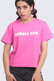 Bubble Gum Pink Regular Fit Tshirt
