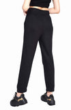 black joggers, joggers for women, women joggers ,black cotton high waist joggers, high waist joggers, comfortable joggers, casual wear joggers, breathable joggers, stylish joggers, women's joggers,