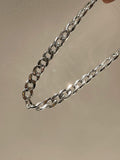 Chunky Silver Chain Necklace-Slayink-accessories