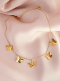 Butterfly Chain Necklace- Gold