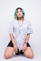 Slayink tie dye co ord set women, oversized co ord set, cotton co ord set women, summer co ord set women, pastel co ord set, gym co ord set women,beach co ord set women, purple co ord set , casualwear, purple oversized t-shirt,  trendy college wear, pastel top, women's workout t-shirt, gym t-shirt women, ladies top, cotton t-shirt, trendy graphic tee, trending top, baggy top, gym tee, loose t-shirts for ladies, gym shirt, purple top, ladies top