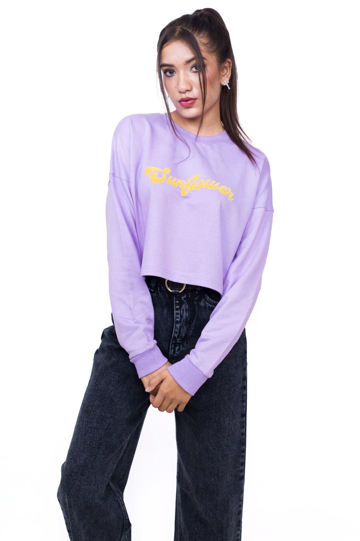 Crop Sweatshirt Lilac